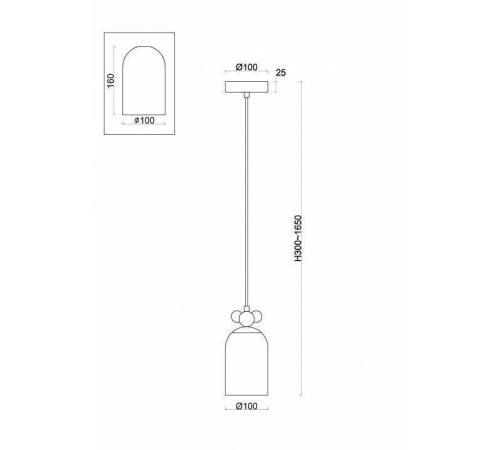 Подвесной светильник Freya Pitch FR5365PL-01CH