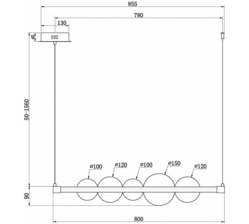 Подвесной светильник Freya Glaze FR5396PL-L11BS