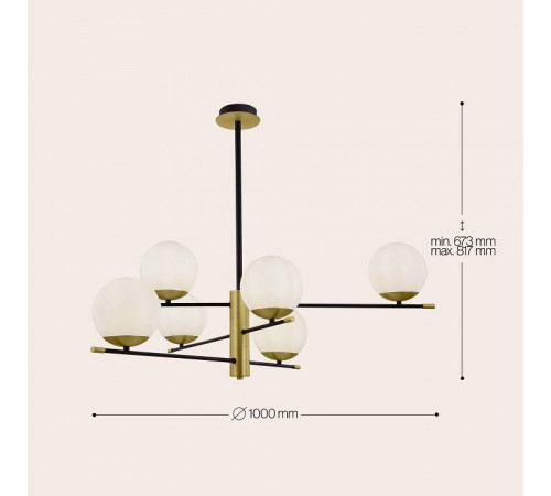 Люстра на штанге Maytoni Nostalgia MOD048PL-06G