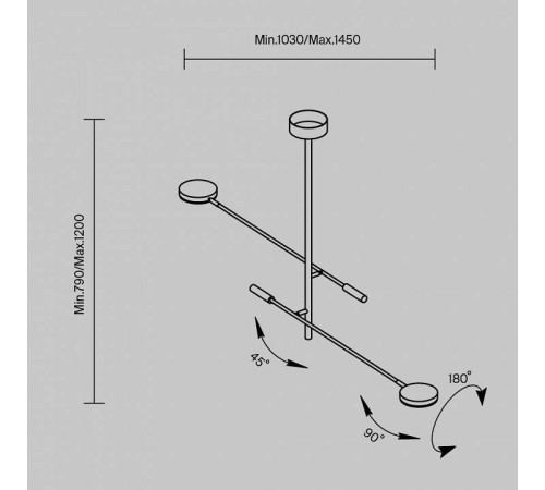 Светильник на штанге Maytoni Fad MOD070CL-L15B3K1