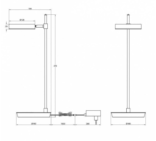 Настольная лампа декоративная Maytoni Fad MOD070TL-L8W3K