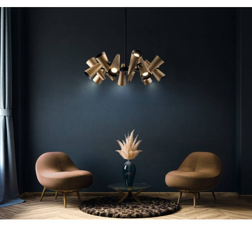 Люстра на штанге Maytoni Giro MOD095PL-14BS