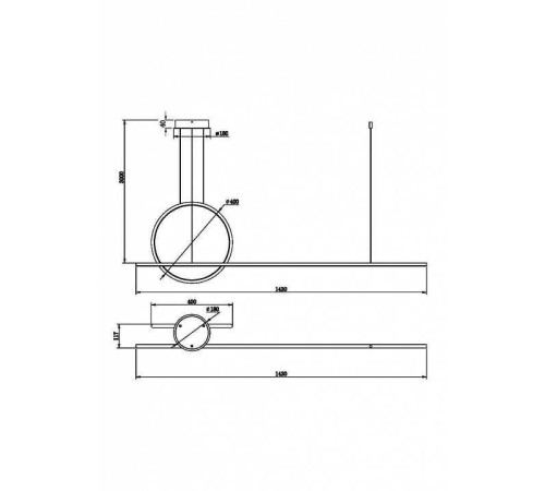 Подвесной светильник Maytoni Halo MOD247PL-L49BSK