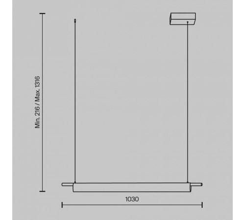 Подвесной светильник Maytoni Loom 20 Вт 3000 К MOD258PL-L20BS3K