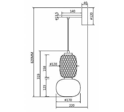 Бра Maytoni Pattern MOD267WL-L18G3K