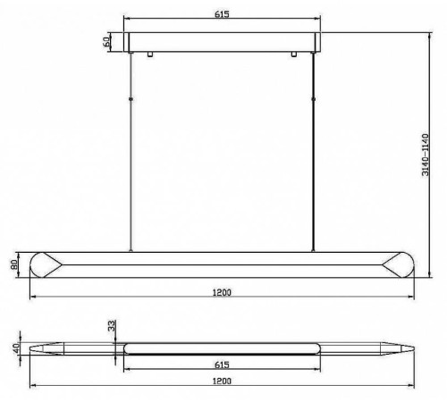 Подвесной светильник Maytoni Motion MOD276PL-L40B3K