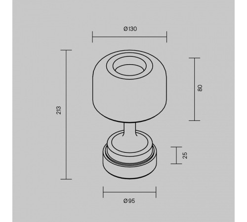 Настольная лампа декоративная Maytoni Spirito MOD286RL-L3B3K
