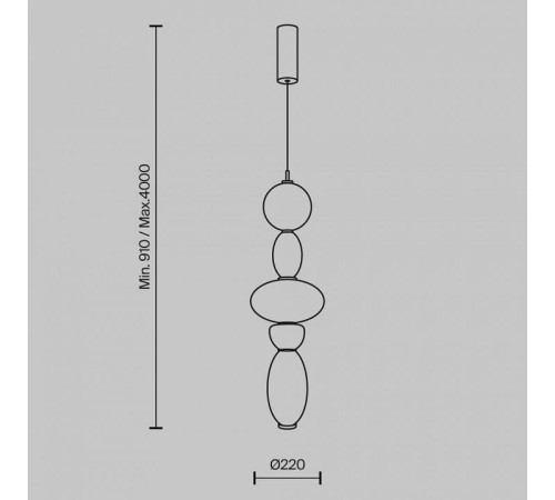 Подвесной светильник Maytoni Adore MOD297PL-L24BS3K1