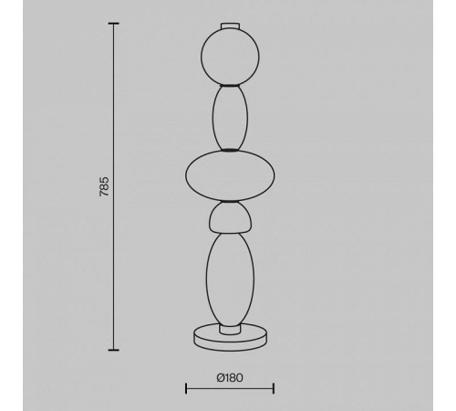 Настольная лампа декоративная Maytoni Adore MOD297TL-L24BS3K