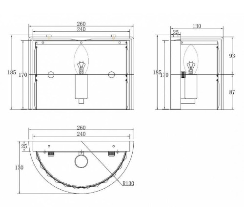 Бра Maytoni Wonderland MOD313WL-01CH