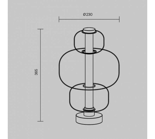 Настольная лампа декоративная Maytoni Atmos MOD364TL-L15W3K