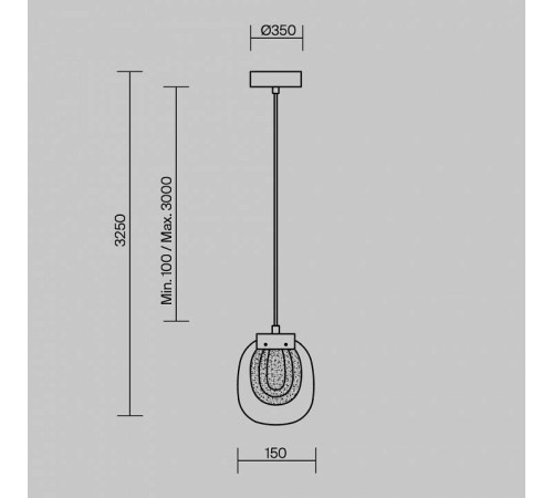 Подвесной светильник Maytoni Biology MOD367PL-L3BSK