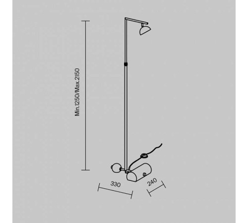 Торшер Maytoni Pikant MOD372FL-L10B3K
