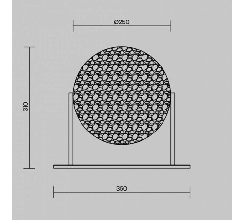 Настольная лампа декоративная Maytoni Mangata MOD387TL-L8CH3K