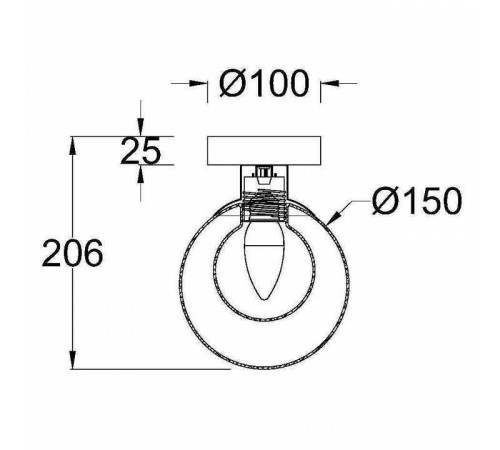 Накладной светильник Maytoni Basic form MOD521WL-01G1