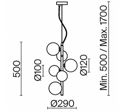 Подвесной светильник Maytoni Dallas MOD545PL-06B