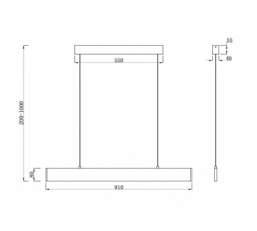 Подвесной светильник Maytoni Step P010PL-L23G4K