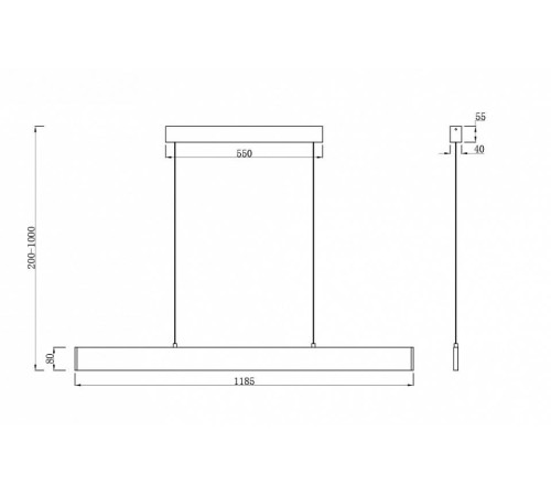 Подвесной светильник Maytoni Step P010PL-L30G3K