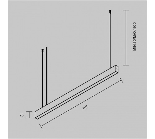 Подвесной светильник BASIS P070PL-2.7-3-4K-W
