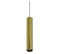 Подвесной светодиодный светильник Maytoni Focus LED 12 Вт 3000 К белый с латунью P072PL-L12W3K-BS