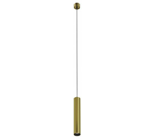 Подвесной светодиодный светильник Maytoni Focus LED 12 Вт 3000 К белый с латунью P072PL-L12W3K-BS