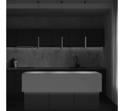 Подвесной светодиодный светильник Maytoni Focus LED 12 Вт 3000 К белый с латунью P072PL-L12W3K-BS