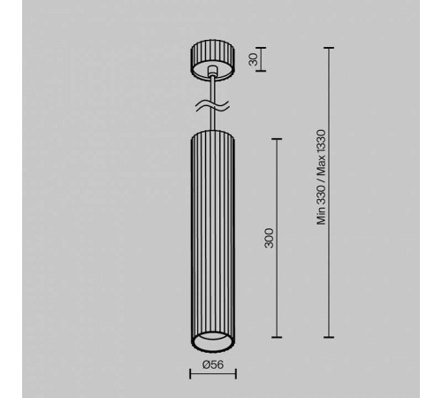 Подвесной светильник Maytoni Calipso P106PL-01-GU10-B