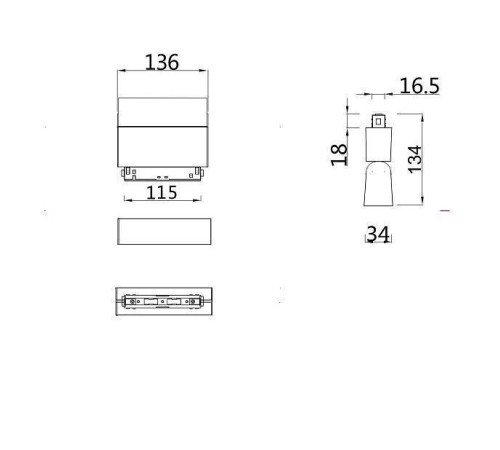 Накладной светильник Maytoni BASIS TR013-2-10W3K-B