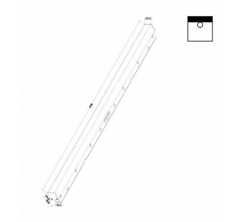 Встраиваемый светильник Maytoni Basis TR030-2-24W3K-B