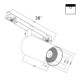 Трековый светильник Maytoni Focus LED 20 Вт 3000 K TR032-4-20W3K-M-DS-B