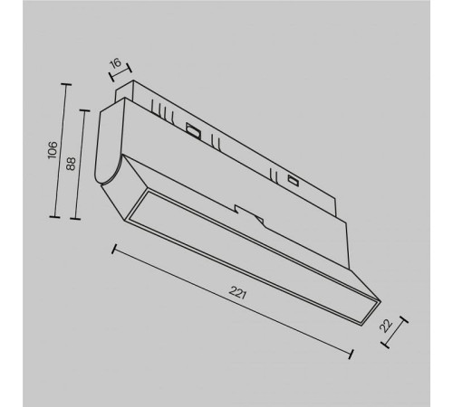 Накладной светильник Maytoni Basis Rot TR036-2-12W2.7K-B