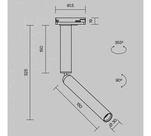 Светильник на штанге Maytoni Focus T TR142-1-6W3K-B
