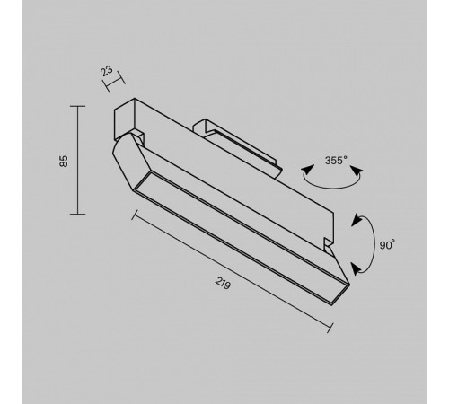 Накладной светильник Maytoni Basis Rot 12 Вт TR223-1-12WCCT-W-W