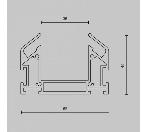 Профиль-держатель Maytoni Accessories for tracks Trinity TRA005MP-312S