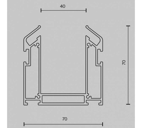 Трек встраиваемый Maytoni Busbar trunkings Gravity TRA010MP-212S
