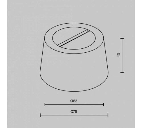 Основание для трека-ремня Maytoni Accessories for system Parity TRA130RSC-1B