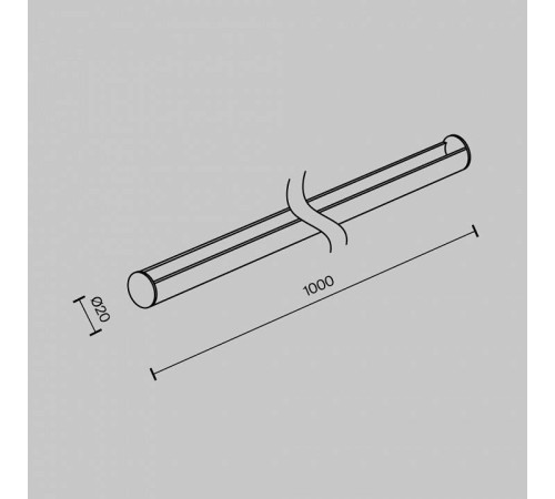 Крепление для треков-ремней Maytoni Accessories for system Parity TRA130SR-1B