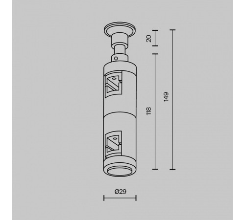 Основание на штанге Maytoni Flarity TRA155CW-D1-PT