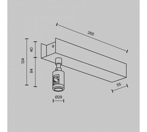 Подвес для трека Maytoni Accessories for tracks Flarity TRA156С-BB1-BS
