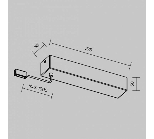 Накладка декоративная для блока питания Maytoni Flexity TRA200BB-11B