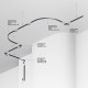 Трек накладной Maytoni Technical Busbar trunkings Levity TRX184-112B-1