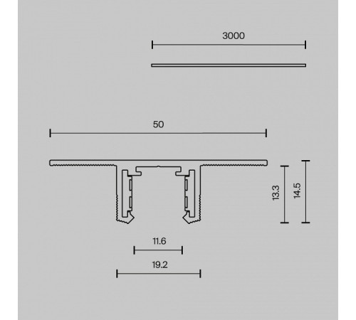 Трек встраиваемый Maytoni Technical TRX239-423.12B