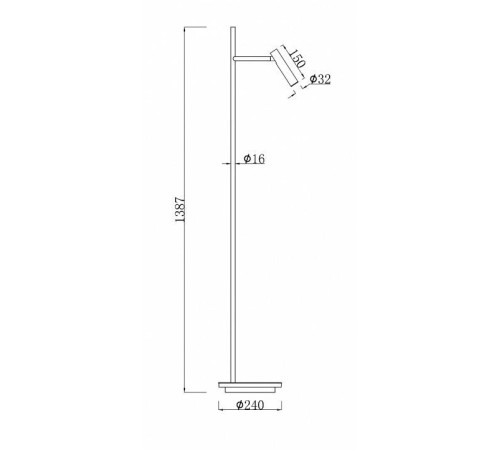 Торшер Maytoni Estudo Z010FL-L8B3K