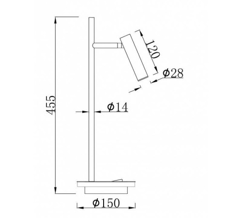Настольная лампа офисная Maytoni Estudo Z010TL-L8W3K
