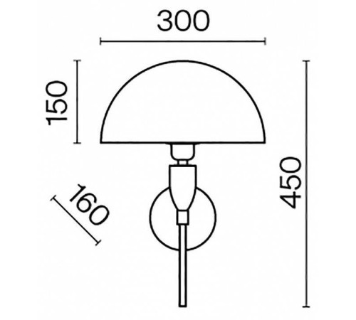 Бра Maytoni Prima 1xG9 Z034WL-01CH