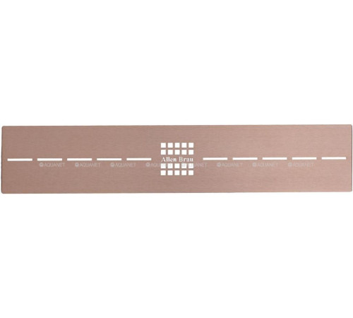 Накладка сифона Allen Brau Infinity для поддона 120х90 мм медь браш 8.210N4-60