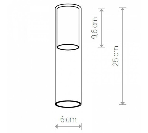 Плафон Nowodvorski Cameleon Cylinder M TR/BS 8543