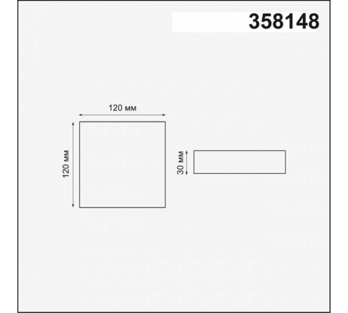 Встраиваемый светильник Novotech Mon 358148