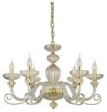 Подвесная люстра Newport ANNETTE 8626/C mat.soft gold clear
