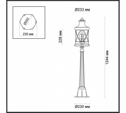 Наземный низкий светильник Odeon Light Sation 4045/3F